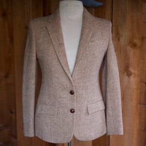 Vintage Saint Laurie 100% Wool Herringbone Blazer Made In USA Woman's S